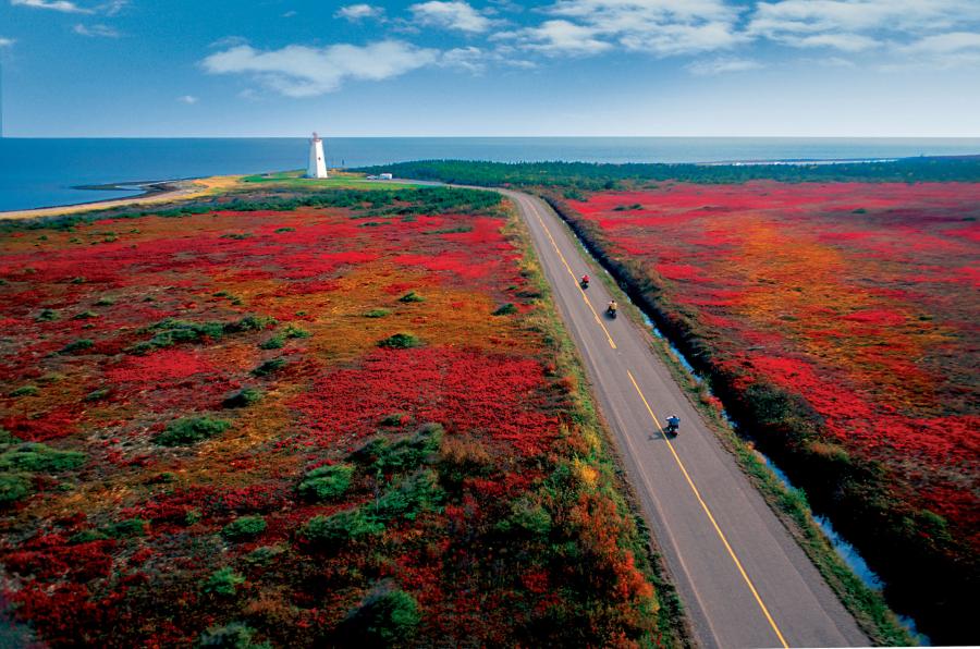 Miscou Motorbike Lighthouse aerial