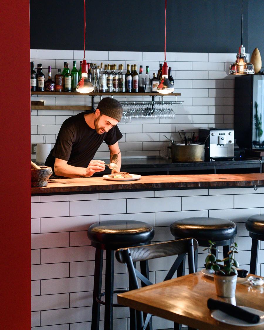 Chef at work at Fesco Kitchen Restaurant in Bathurst