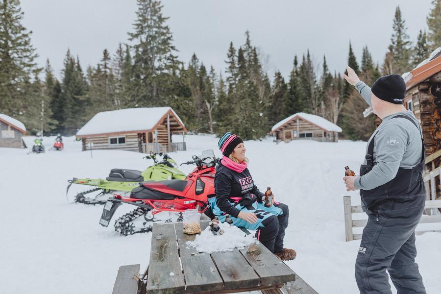 Snowmobiling, Mount Carleton Provincial Park