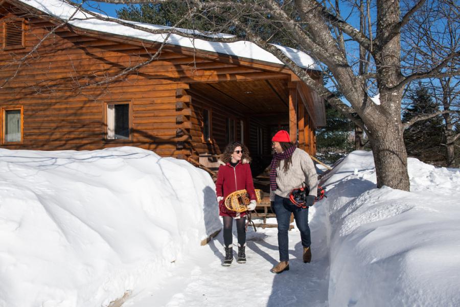 Getting ready for some outdoor fun at Storeytown Cottages.