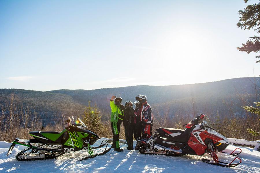 Taking in the view of the Christmas Mountains