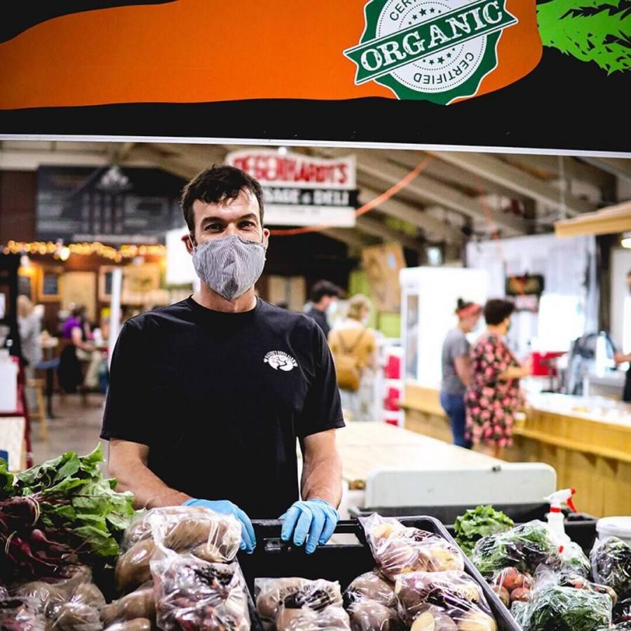 Organic eats at the Moncton Market. Photo credit: @marchemonctonmarket
