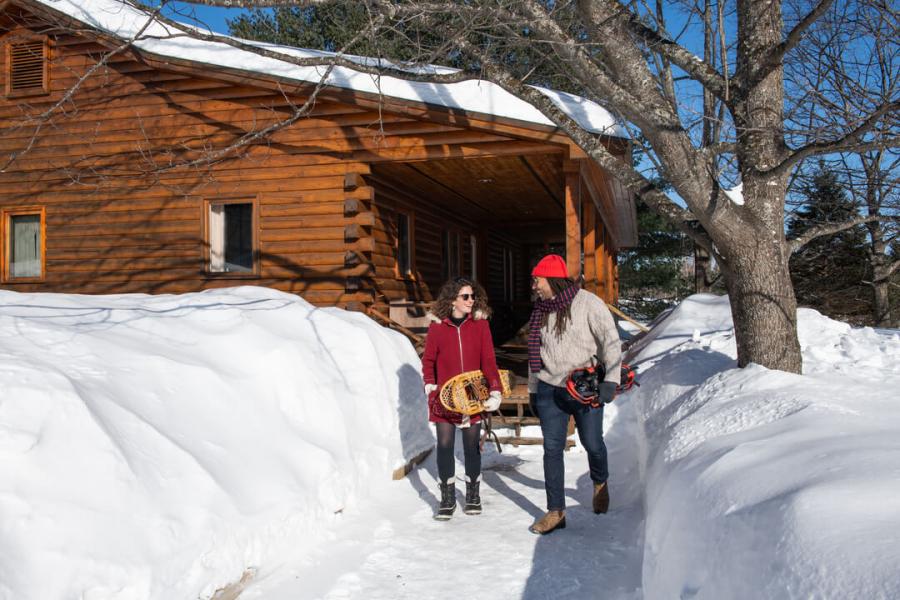 Exploring along the Miramichi river at Storeytown Cottages