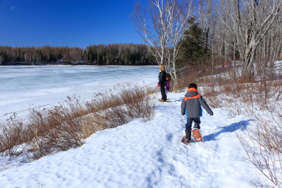 Enjoying the views on the Kouchibouguac River Trail