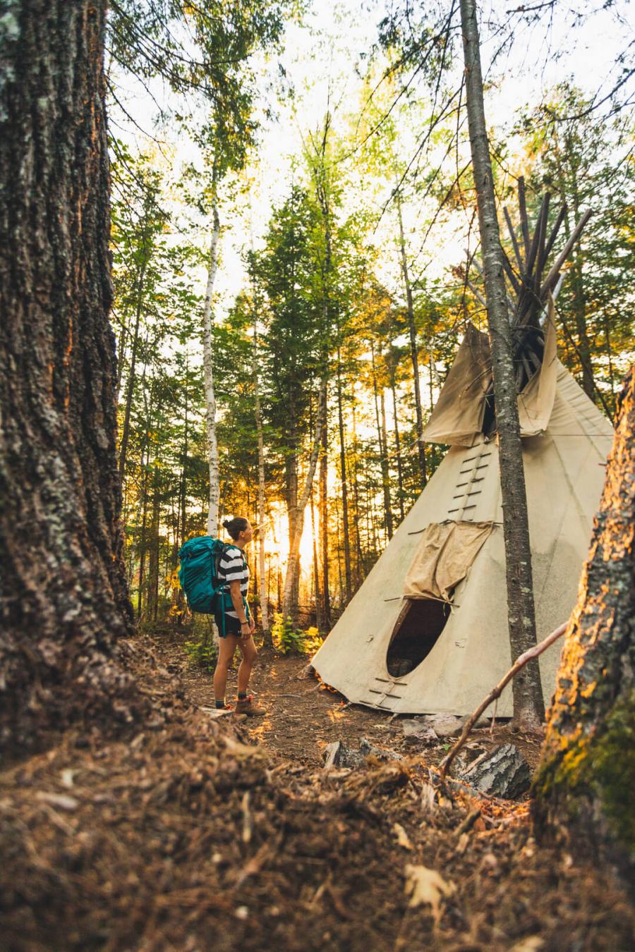 Backcountry camping on the Nepisiguit Mi’gmaq Trail