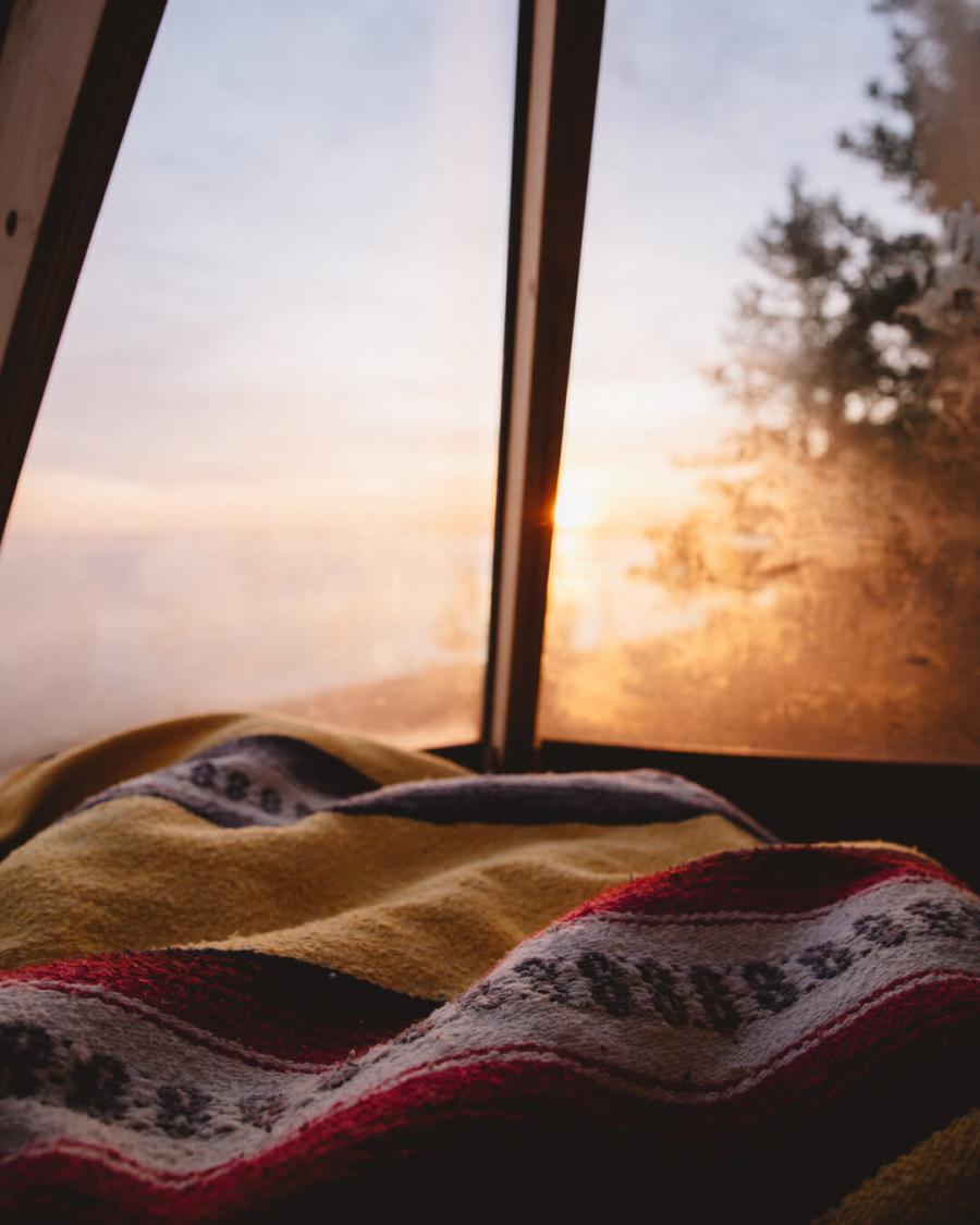 Rising with the sun in a comfy tent