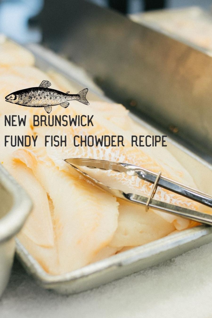 White Fish Chowder recipe pin EN