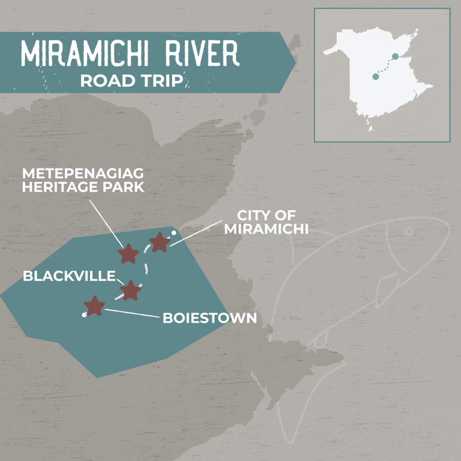 Miramichi River Map
