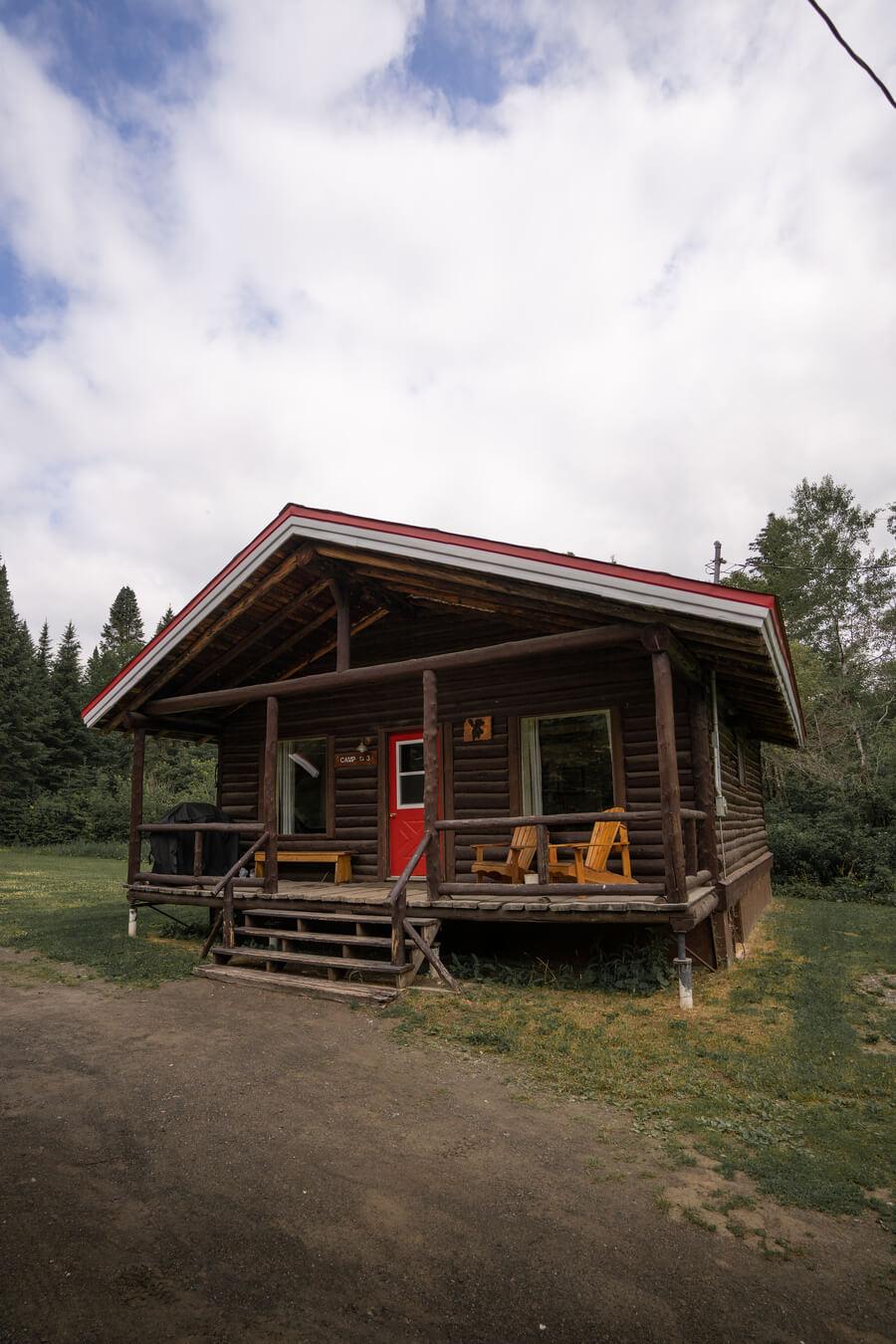 Cosy rustic cottages at Chalets Restigouche