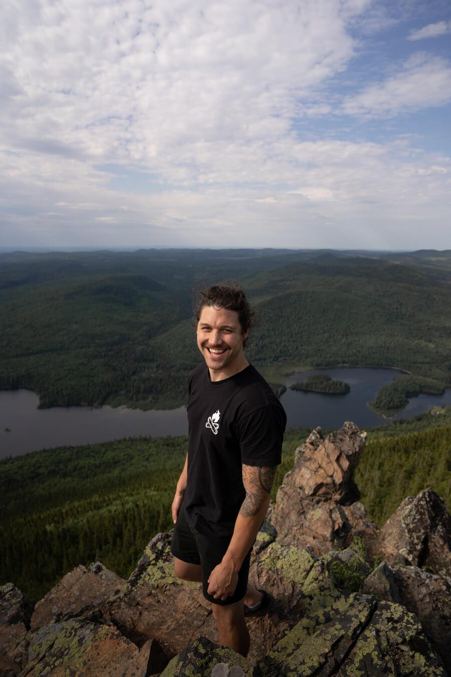 At the top of Mount Sagamook, Mount Carleton Provincial Park