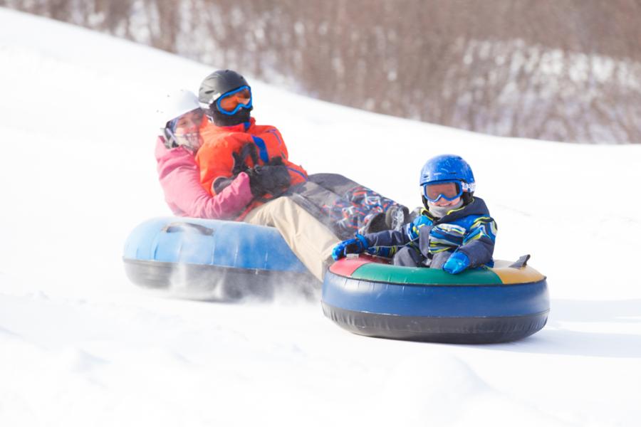 Snowtubing, Mont Farlagne