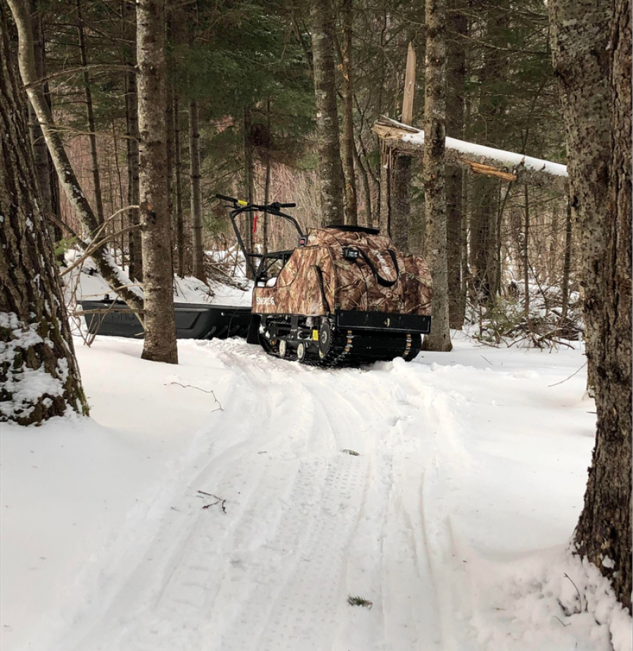 Fat bike winter, New Brunswick, Canada