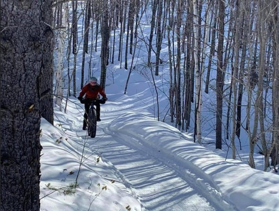 Fat bike winter, New Brunswick, Canada