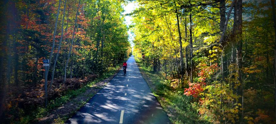 Véloroute de la Péninsule acadienne à l'automne