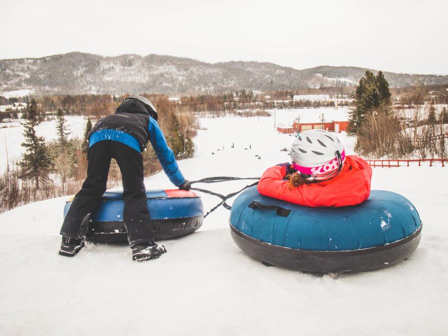 Remonter est aussi amusant que descendre au Centre plein air Mont-Farlagne à Edmundston