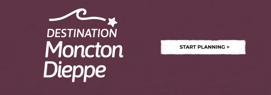 Destination Moncton-Dieppe Logo Road Trip Banner EN