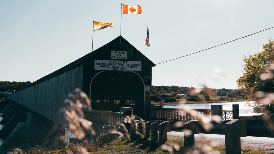 The world’s longest covered bridge, Hartland