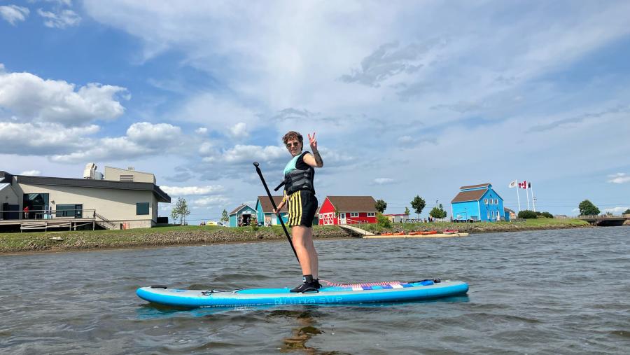 Paddleboarding in Shediac