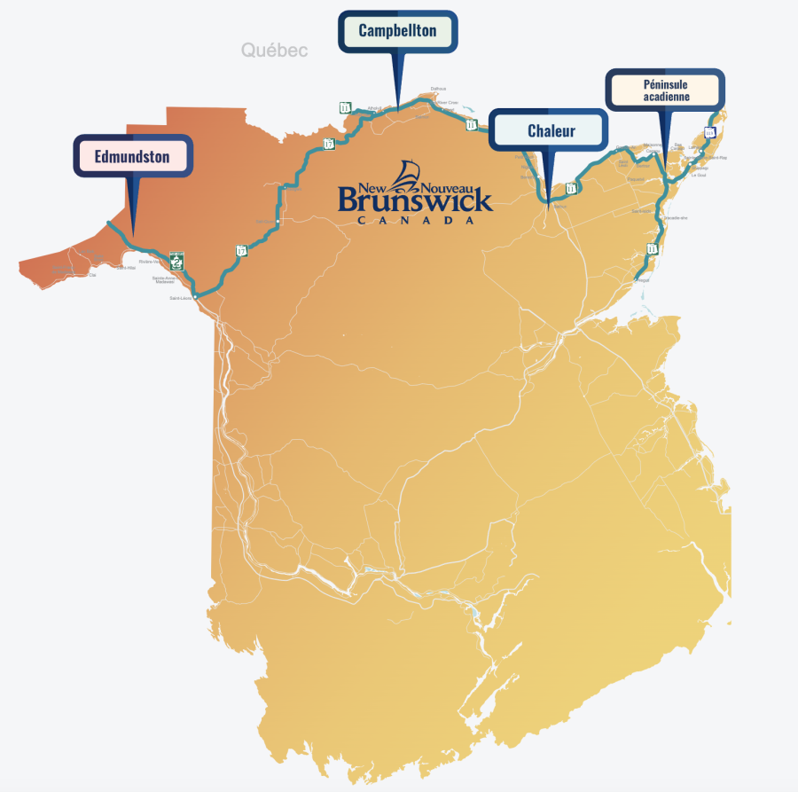 a map of the northern odyssey snowmobile trail