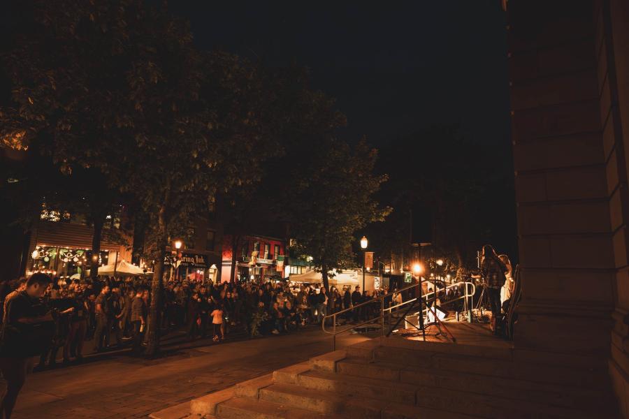 Street Scene at Harvest Music Festival, Fredericton