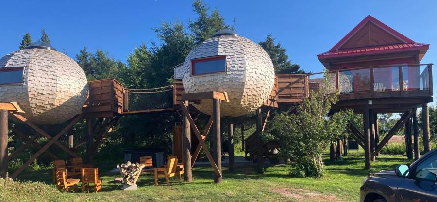 Sphere on Stilts, Terra Experience, Shippagan