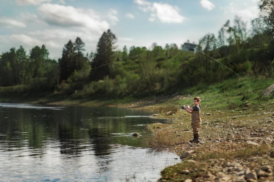 Kid Fishing New Brunswick