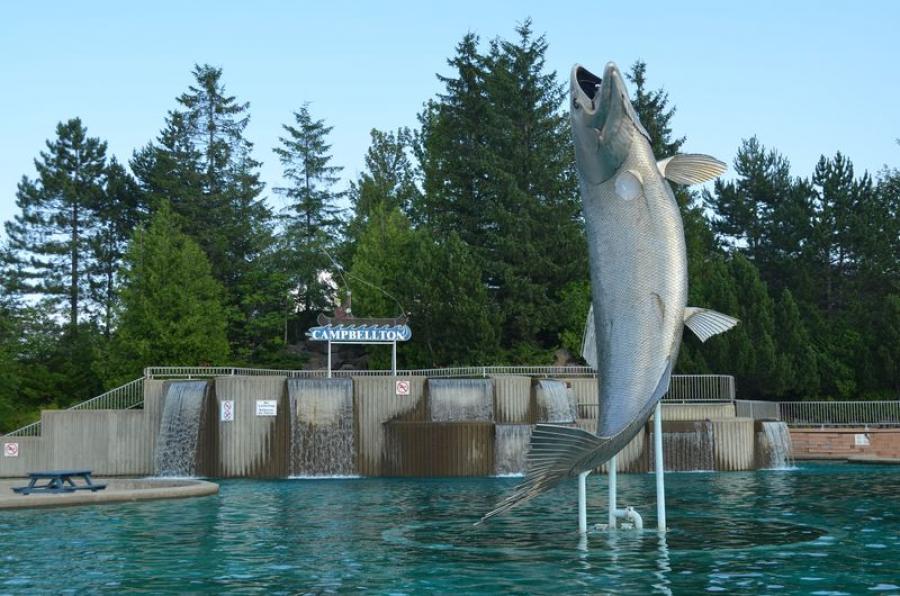 Salmon Plaza Monument / #CanadaDo / Best Things To Do in Dalhousie 