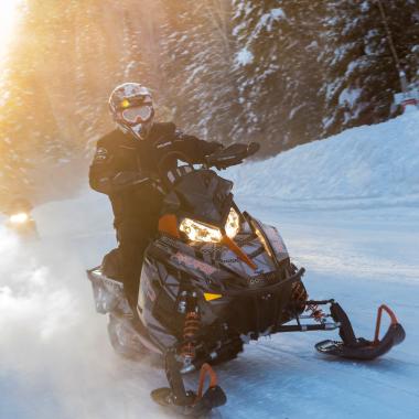 Snowmobiling, Christmas Mountain Trails