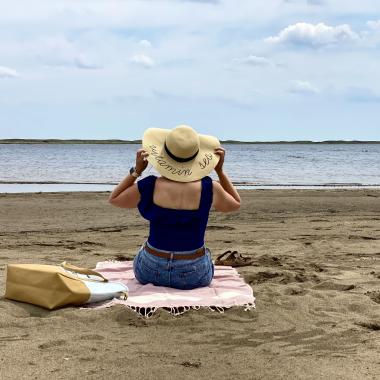 Crystal Richard at Callanders Beach, Kouchibouguac National Park