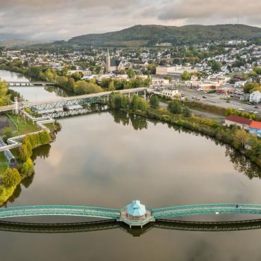 Edmundston from above, Fall