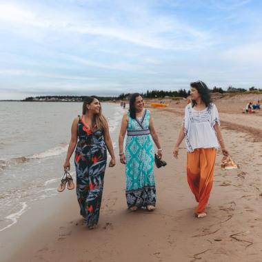 Parlee Beach ladies walking