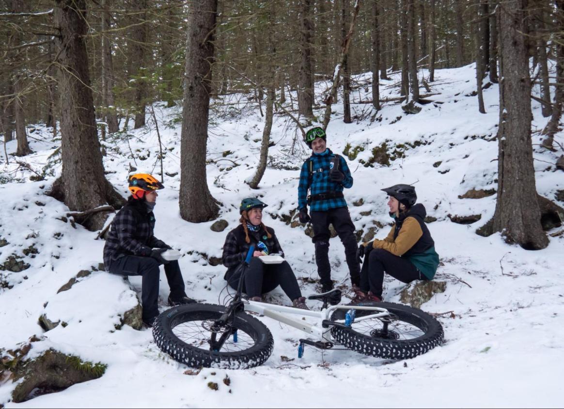 Fat bike winter, New Brunswick, Canada