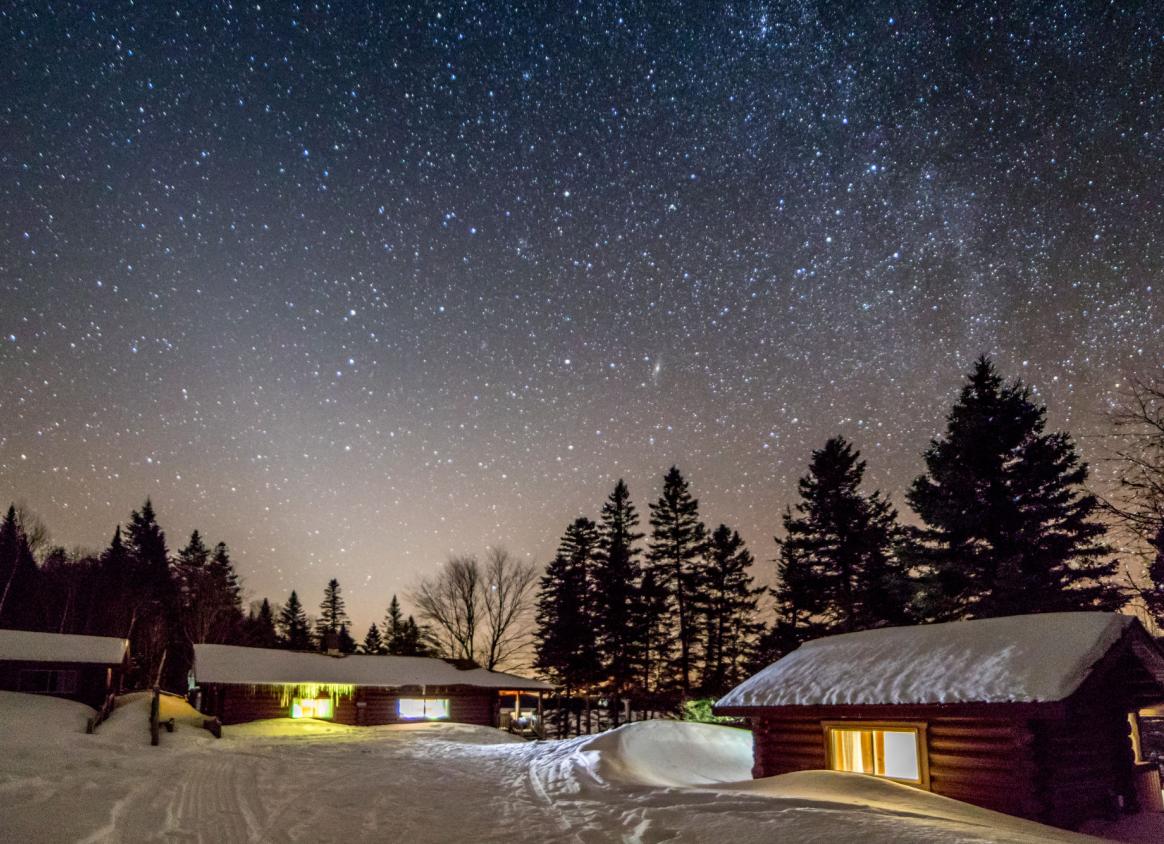 Mount Carleton Winter Stary Sky