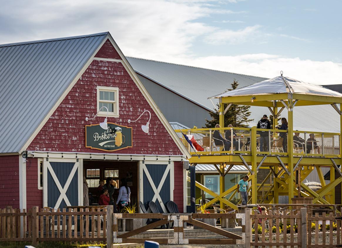 The set-up of the grounds where the Festival Acadien de Caraquet is held.